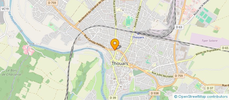 localisation de l'entreprise SCI JIBE  THOUARS