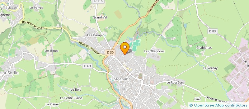 localisation de l'entreprise SCI JICA  MORNANT