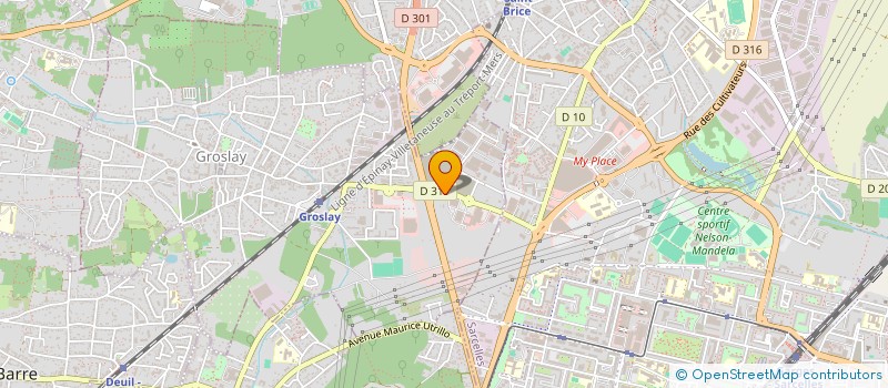 localisation de l'entreprise SCI JIDAME  GROSLAY