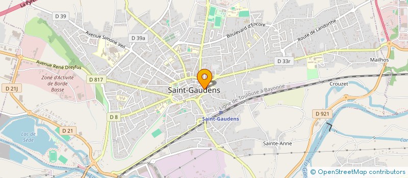 localisation de l'entreprise SCI JIDE  SAINT-GAUDENS