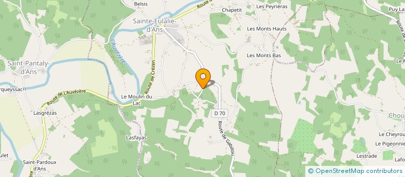 localisation de l'entreprise SCI JIERJY  STE-EULALIE D ANS