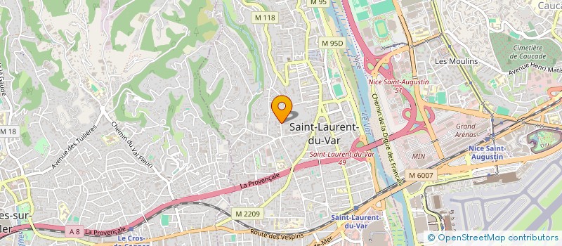 localisation de l'entreprise SCI JIESSE 2000  SAUSSET-LES-PINS