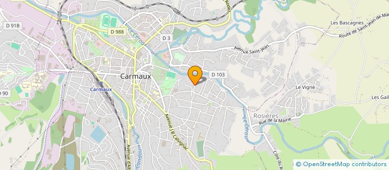 localisation de l'entreprise SCI JILL  CARMAUX