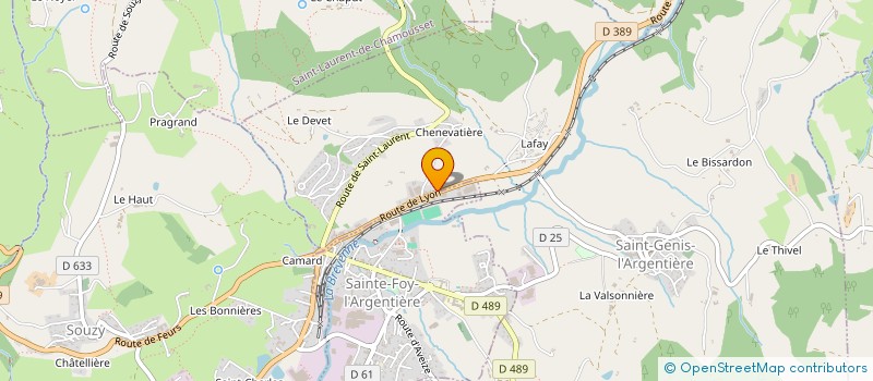 localisation de l'entreprise SCI JIM  SAINT-GENIS-L'ARGENTIERE