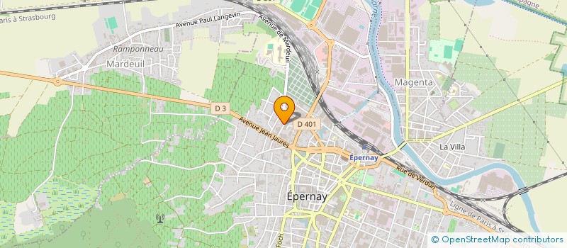 localisation de l'entreprise SCI JIMGA à EPERNAY