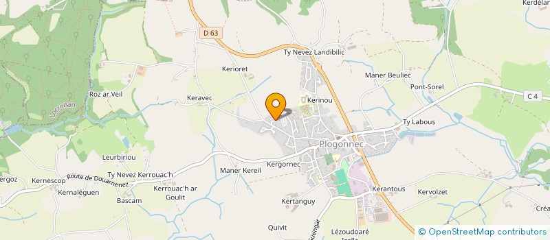 localisation de l'entreprise SCI JIMMO  PLOGONNEC