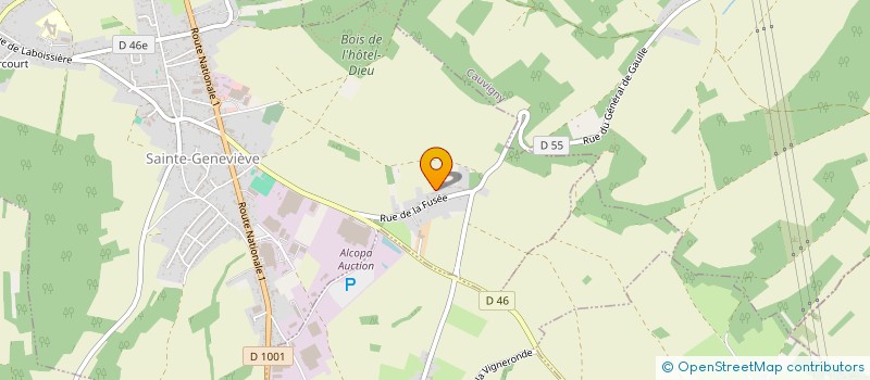 localisation de l'entreprise SCI JIN  SAINTE-GENEVIEVE