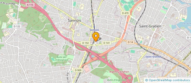 localisation de l'entreprise SCI JIN  SANNOIS