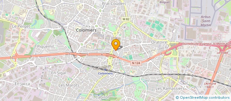 localisation de l'entreprise SCI JINI à COLOMIERS