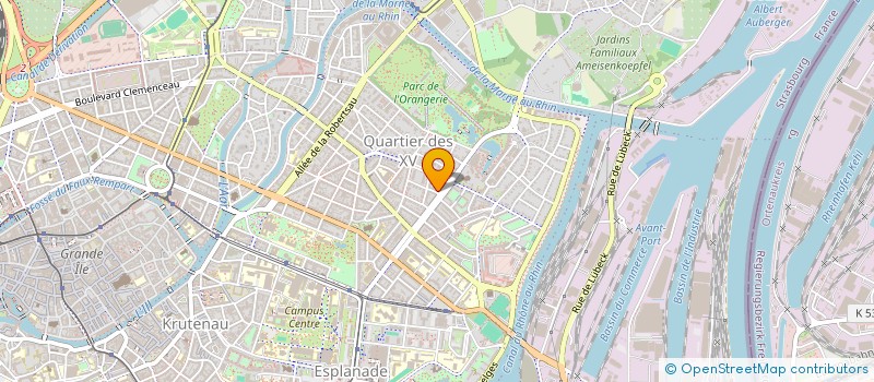 localisation de l'entreprise SCI JIRAF  STRASBOURG