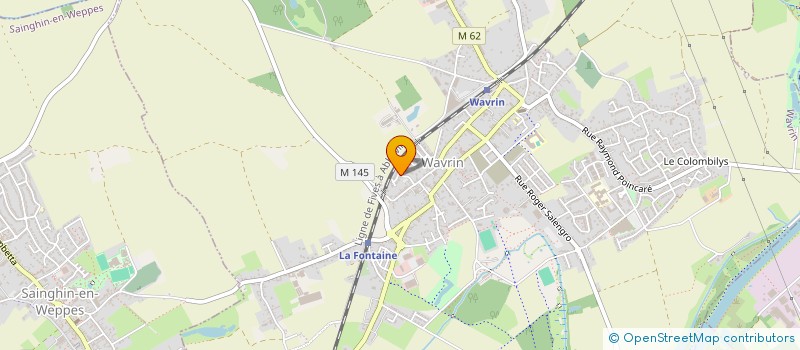 localisation de l'entreprise SCI JIRELIS  WAVRIN