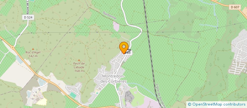 localisation de l'entreprise SCI JIRIM  MONTREDON-DES-CORBIERES