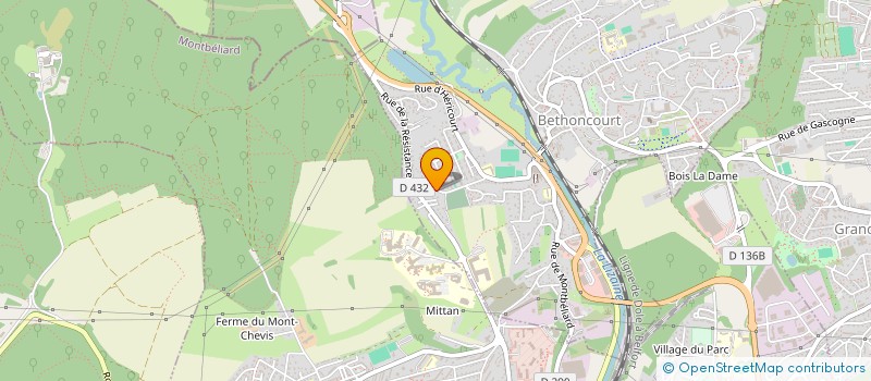 localisation de l'entreprise SCI JITED  BETHONCOURT