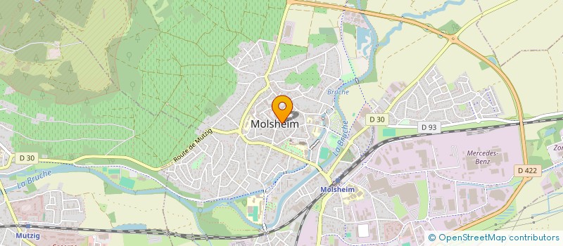 localisation de l'entreprise SCI JIVAGO  MOLSHEIM