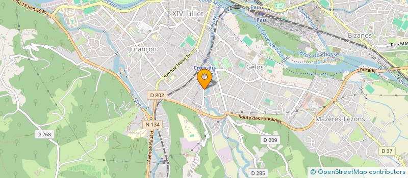 localisation de l'entreprise SCI JIVE  GELOS