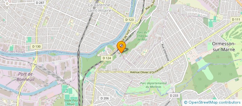 localisation de l'entreprise SCI JIW LA FLECHE D'OR  CHENNEVIERES-SUR-MARNE