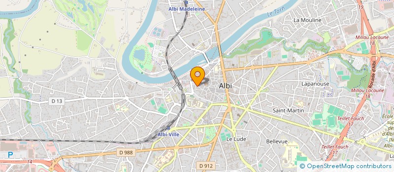 localisation de l'entreprise SCI JJ 34 à ALBI