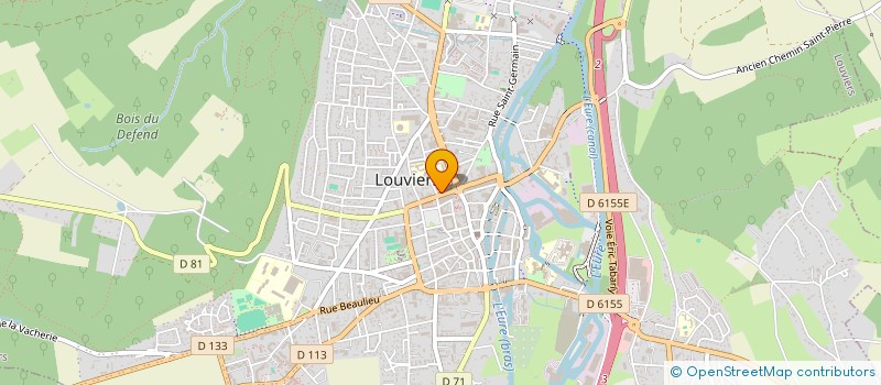 localisation de l'entreprise SCI JJ CHLOE  LOUVIERS