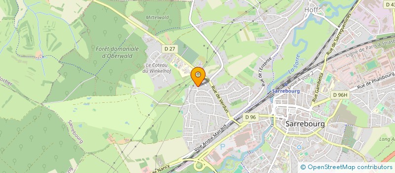 localisation de l'entreprise SCI JJ ROUSSEAU à SARREBOURG