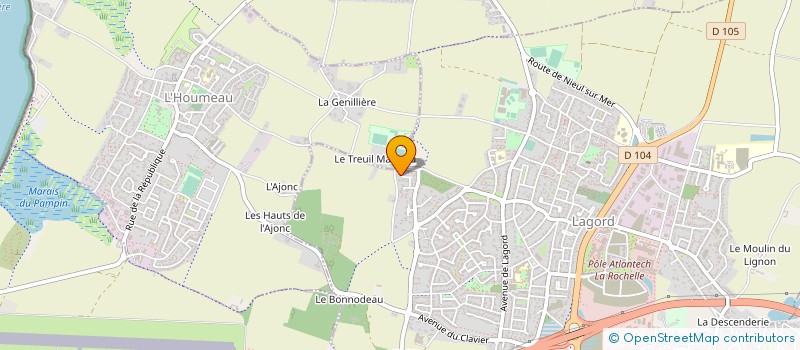 localisation de l'entreprise SCI JJBP  LAGORD