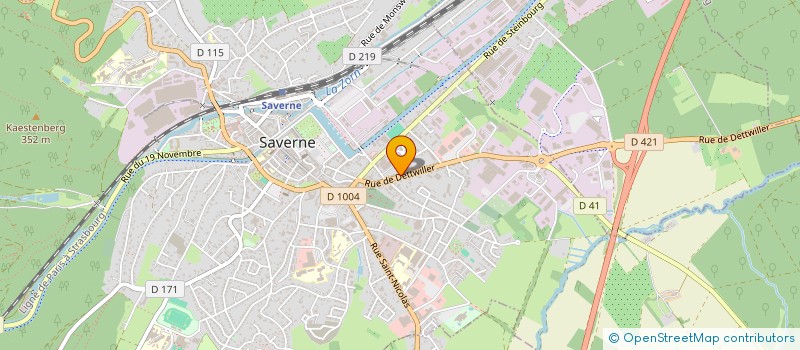 localisation de l'entreprise SCI JJBPS  SAVERNE