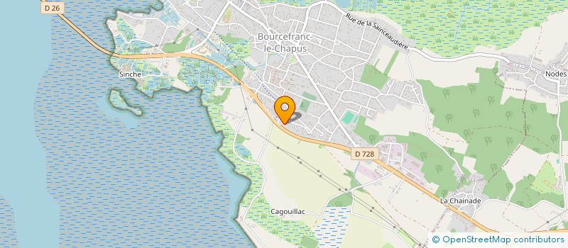 localisation de l'entreprise SCI JJC  BOURCEFRANC-LE-CHAPUS