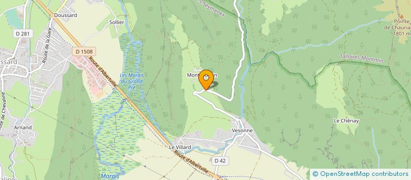 localisation de l'entreprise SCI JJCG  FAVERGES-SEYTHENEX