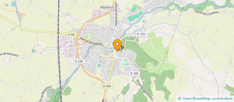 localisation de l'entreprise SCI JJDB à CHABEUIL