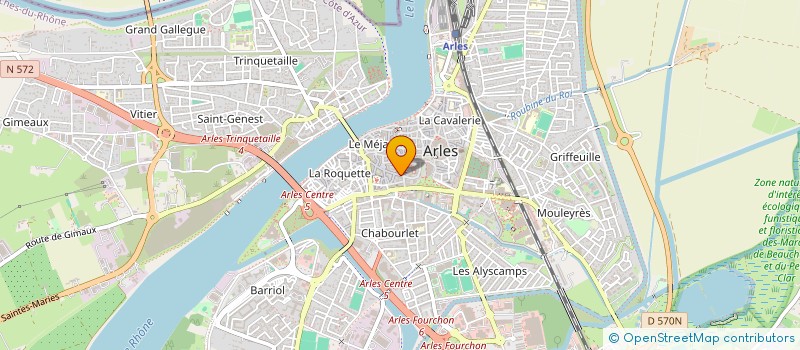 localisation de l'entreprise SCI JJF COURTET à ARLES