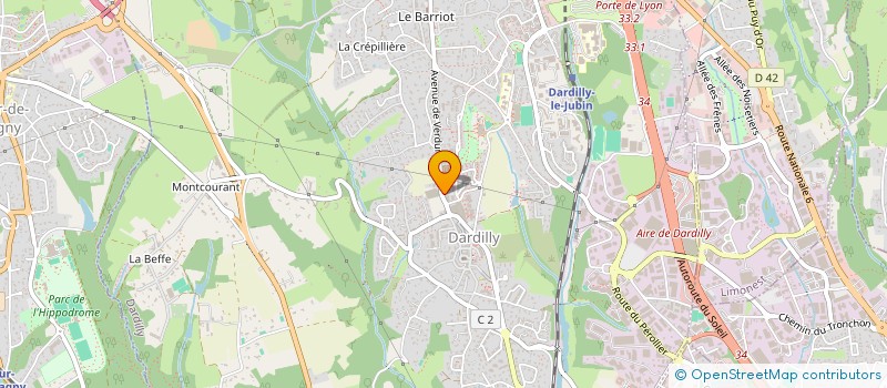 localisation de l'entreprise SCI JJK  DARDILLY