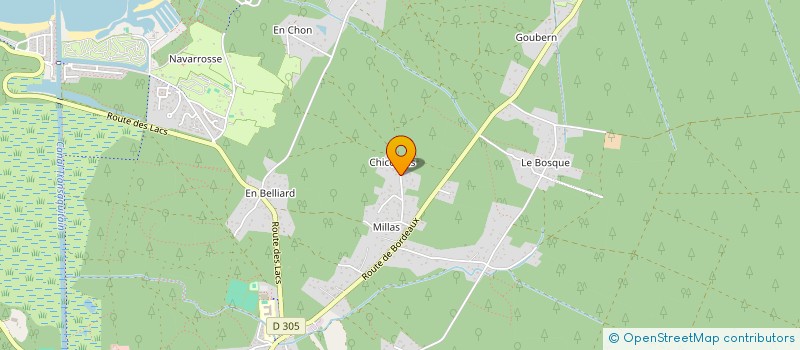 localisation de l'entreprise SCI JJKP  BISCARROSSE