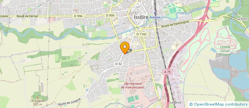 localisation de l'entreprise SCI JJLFO  ISSOIRE