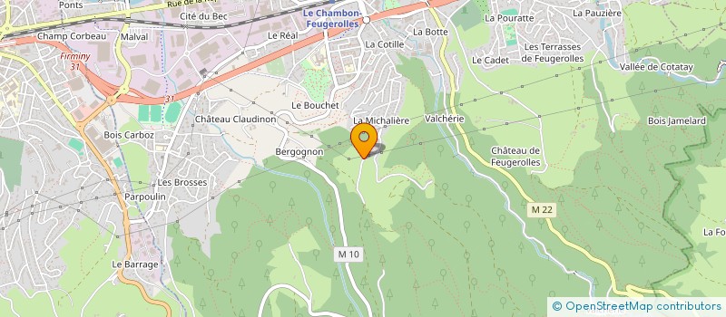 localisation de l'entreprise SCI JJMF  LE CHAMBON-FEUGEROLLES