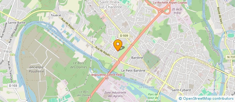 localisation de l'entreprise SCI JJNF à SAINT-YRIEIX-SUR-CHARENTE