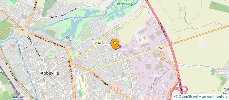 localisation de l'entreprise SCI JJPA à ABBEVILLE
