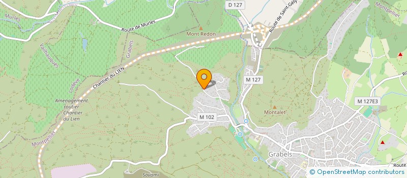 localisation de l'entreprise SCI JJR  GRABELS