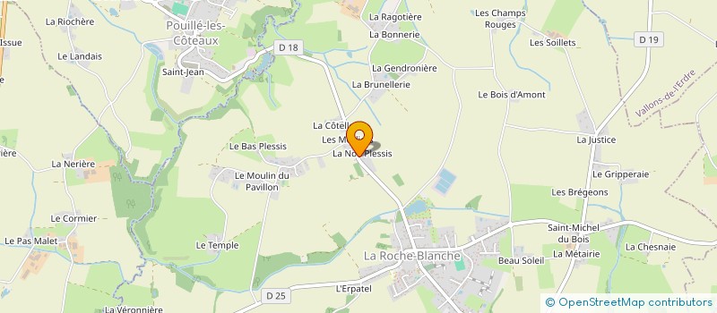 localisation de l'entreprise SCI JJRA  LA ROCHE-BLANCHE