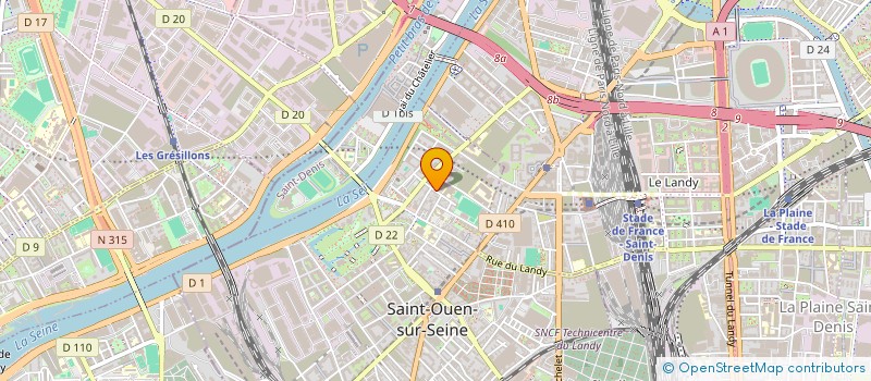 localisation de l'entreprise SCI JJS  SAINT-OUEN-SUR-SEINE