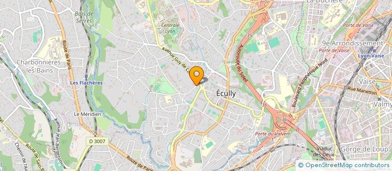 localisation de l'entreprise SCI JJSX  ECULLY