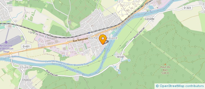 localisation de l'entreprise SCI JK  ROCHE-LEZ-BEAUPRE