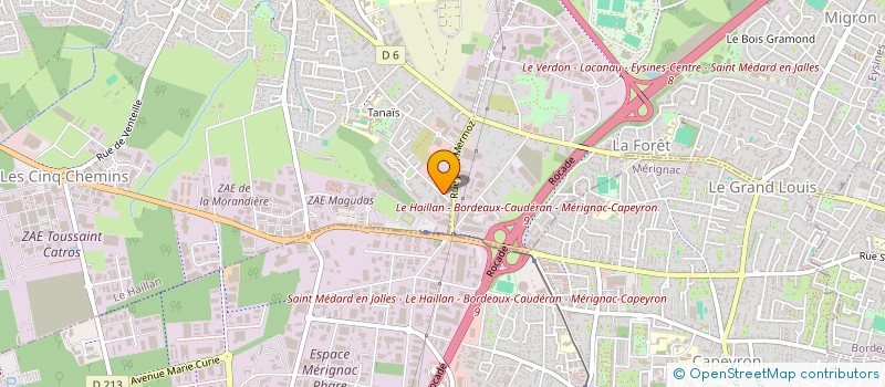 localisation de l'entreprise SCI JK IMMO  LE HAILLAN