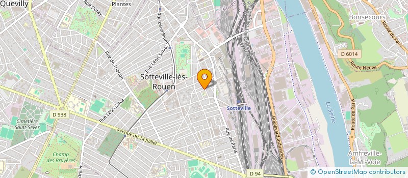 localisation de l'entreprise SCI JKLC  SOTTEVILLE-LES-ROUEN