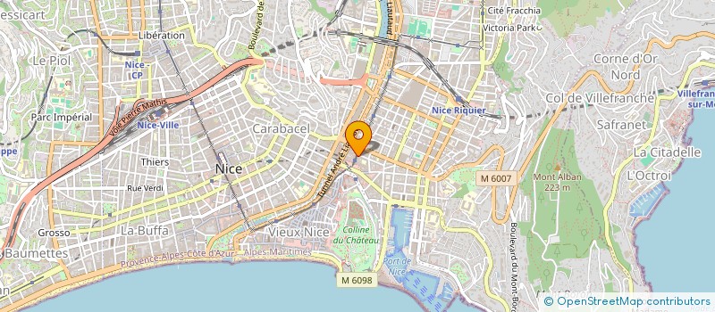 localisation de l'entreprise SCI JKLM à NICE
