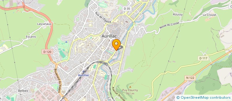 localisation de l'entreprise SCI JL 15  AURILLAC