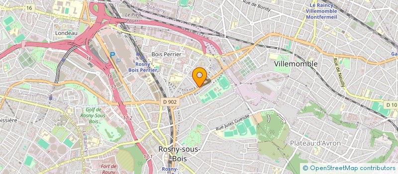 localisation de l'entreprise SCI JL à ROSNY-SOUS-BOIS