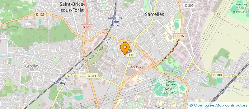 localisation de l'entreprise SCI JL  SARCELLES