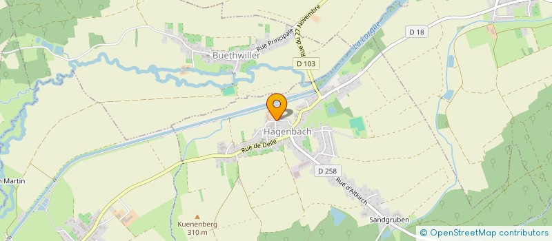 localisation de l'entreprise SCI JL  HAGENBACH
