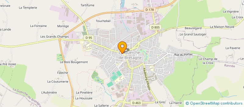 localisation de l'entreprise SCI JL RETIERS  LA GUERCHE-DE-BRETAGNE