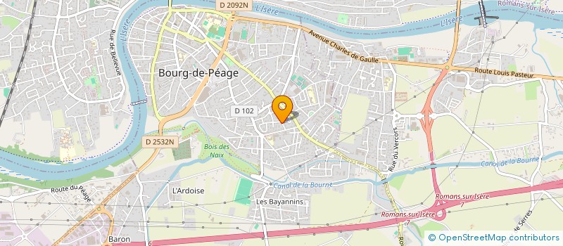 localisation de l'entreprise SCI JLA  BOURG-DE-PEAGE