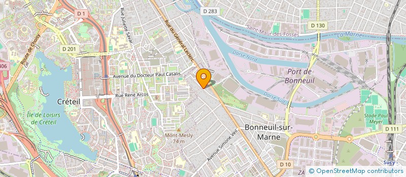 localisation de l'entreprise SCI JLA NOUVELLES à BONNEUIL-SUR-MARNE